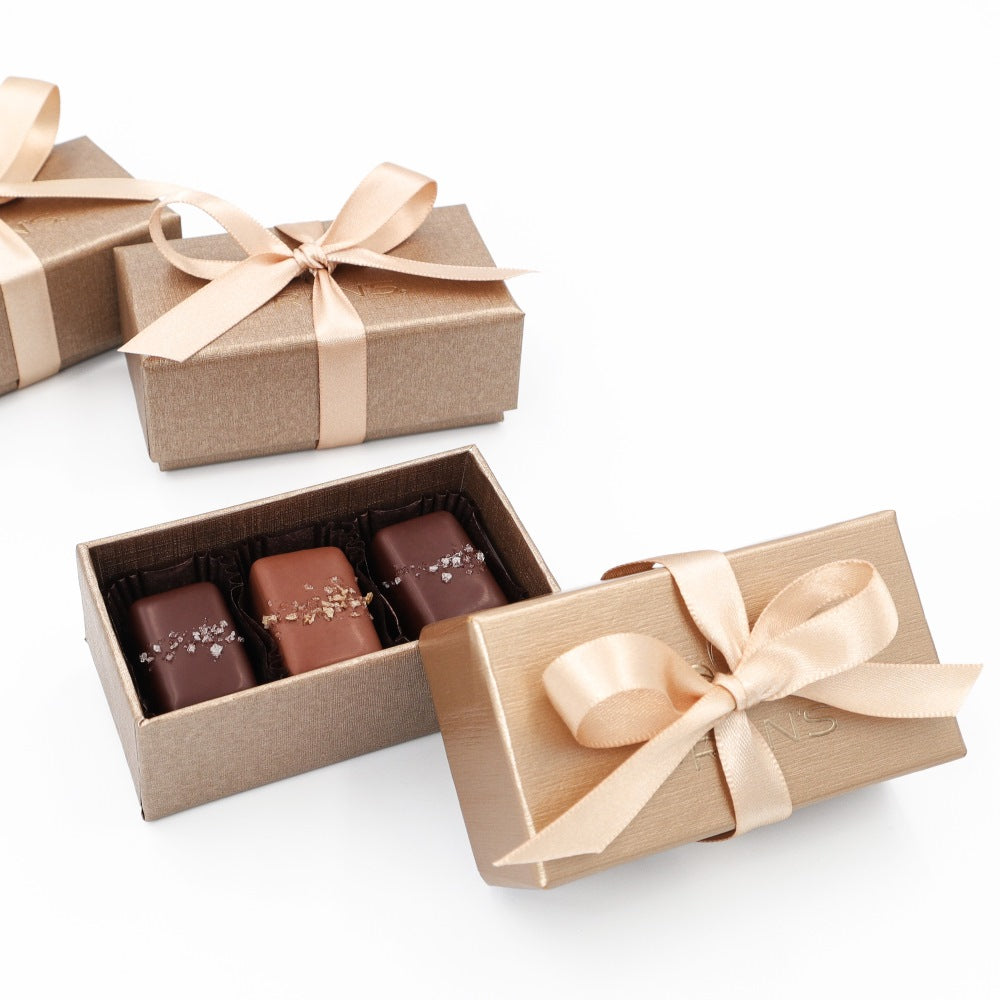 フランス チョコレート菓子プレゼント♡ ソルトキャラメルアソートメント3個入 3セット – フランズチョコレート