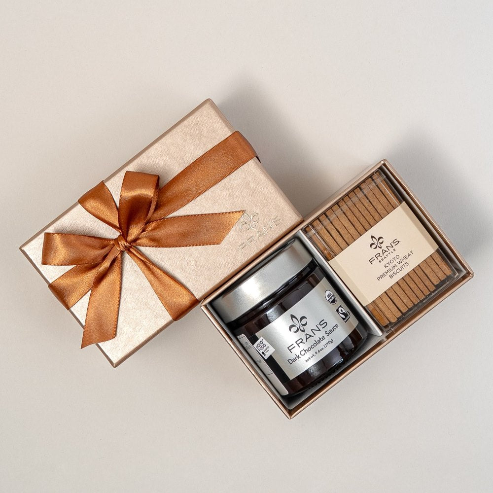 京小麦ビスケット＆ダークチョコレートソース セット